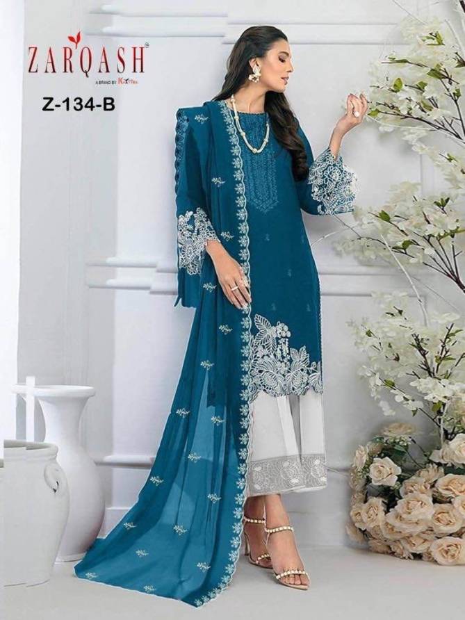 Zarqash Z 134 Readymade Pakistani Suits Catalog
